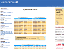 Tablet Screenshot of calcioportale.it